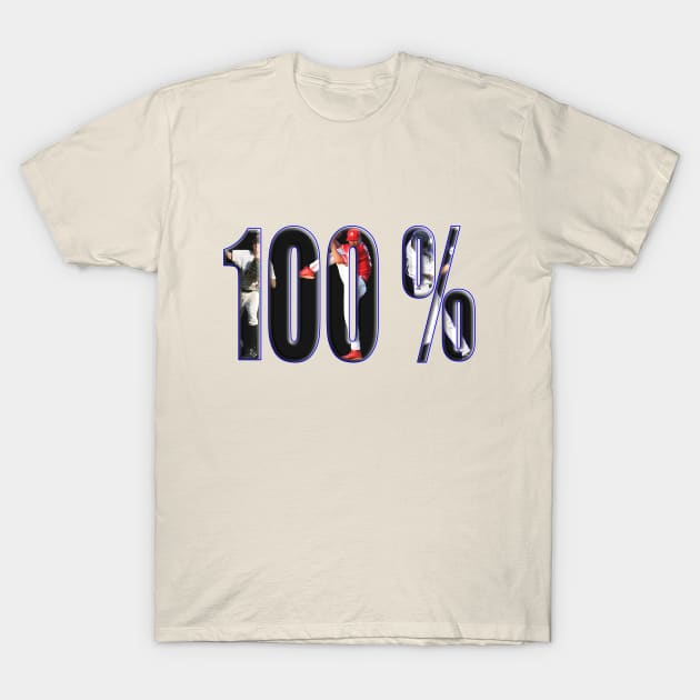 100% Baseball T-Shirt by GePadeSign